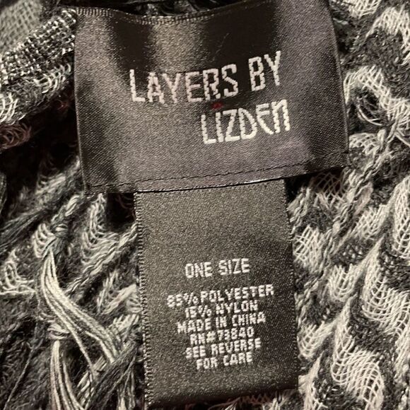 Layers by Lizden soft textured embroidered scarf - Picture 8 of 10